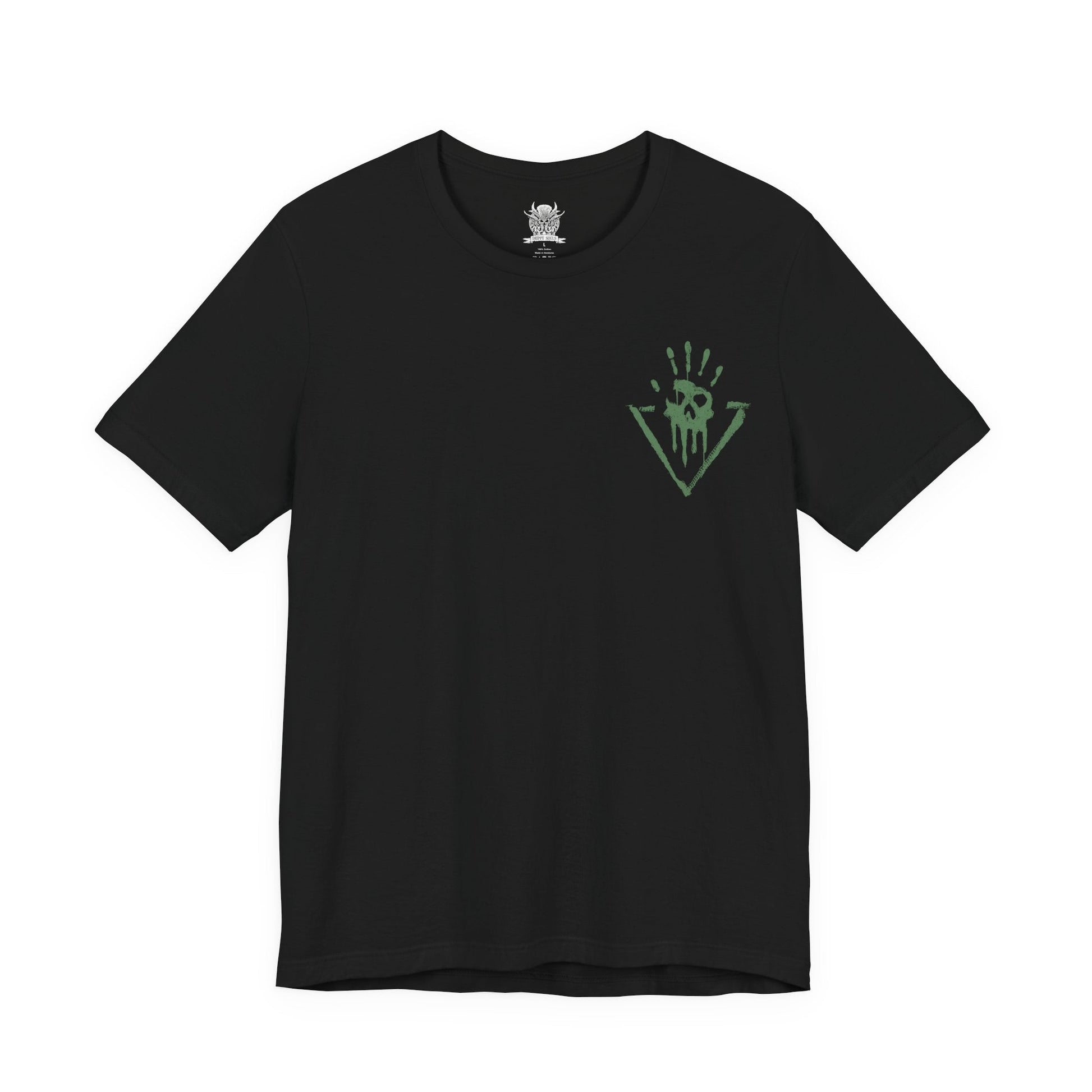 Image 4 of a Baldurs Gate 3 T-shirt showcasing The Emperor, the powerful Mind Flayer who claims to protect the player while concealing dangerous secrets. Surrounded by psychic energy and arcane symbols, he represents the thin line between trust and corruption. This artwork highlights his alien form, cold intellect, and the haunting influence of illithid evolution.