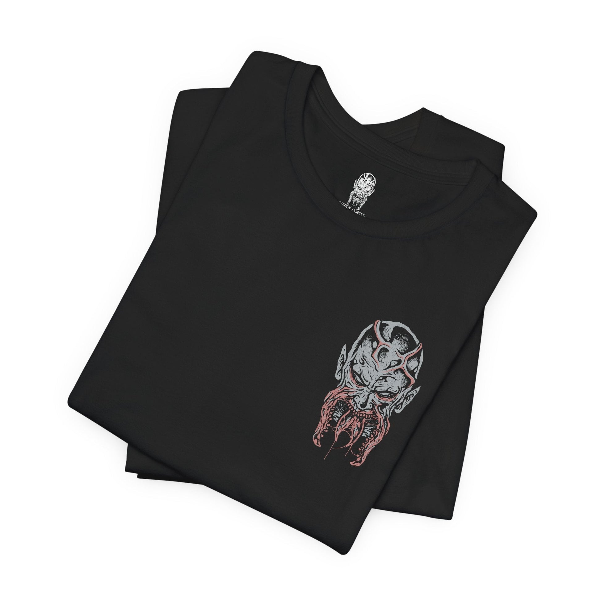 Image 6 of a T-shirt artwork depicting Kyle Crane mid-combat against Volatiles, leaping across rooftops as claws slash through the air behind him. Sparks from a UV flare illuminate their monstrous forms while the city skyline burns in the distance. This design reflects agility, desperation, and the brutal contrast between human endurance and the apex predators that dominate the night.