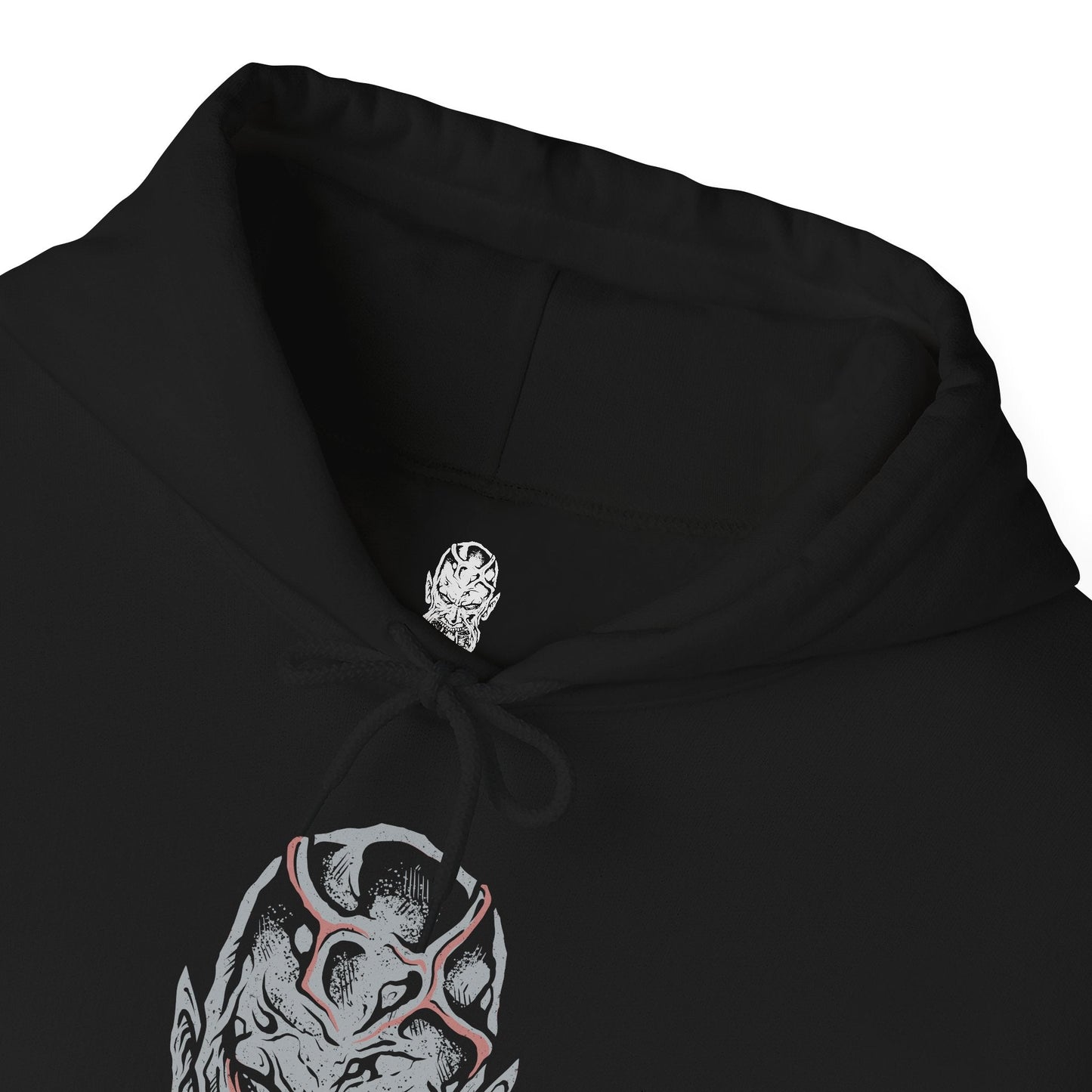 Folded Hooded Sweatshirt of Kyle Crane standing his ground against multiple Volatiles in a dark alley, weapons ready as the creatures close in from every direction. Their glowing jaws and muscular frames radiate pure danger while faint UV light pushes them back. The composition emphasizes survival horror, tension, and the constant fear of being hunted after dark.