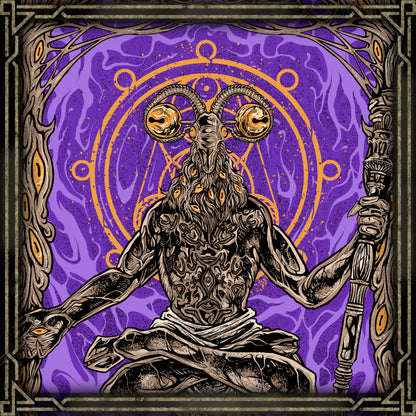 Concept Art of Libra Creature of Night. Libra is a capricious demon with a goat’s head and a merchant’s guise, offering cursed deals to Nightfarers who seek strength. His obsession with fairness masks a sinister intent; his gold is counterfeit, his alchemy corrupt. Each bargain promises power but spreads insanity, echoing the truth that those who trade in madness are doomed to suffer it themselves.