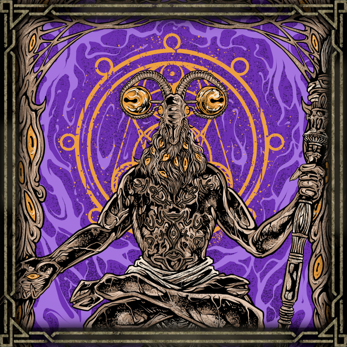 Wallpaper of Libra Creature of Night. Cloaked in the form of a humble merchant, Libra is a demonic entity driven by a twisted vision of justice. His cursed scales offer three random deals, each a gamble between power and ruin. The gold he gives gleams bright but is false, laced with a maddening alchemy that poisons even the strong-willed. To fight or to bargain—both choices demand a price.