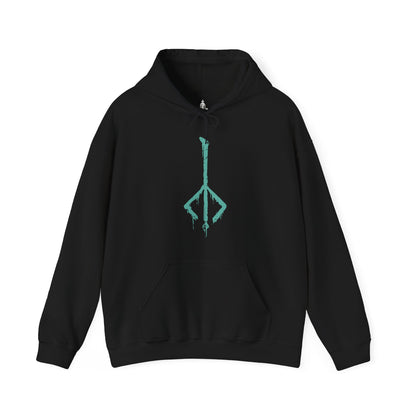 Image 4 of a Hooded Sweatshirt showcasing Ludwig the Holy Blade from Bloodborne, a tragic boss who shifts from a writhing beast to a noble warrior mid-battle. Once revered as the Church’s first hunter, Ludwig is now a deformed horror, consumed by bloodlust. Yet in a final moment of clarity, he reclaims his Holy Moonlight Sword, evoking the memory of his former glory and tragic fall from grace.