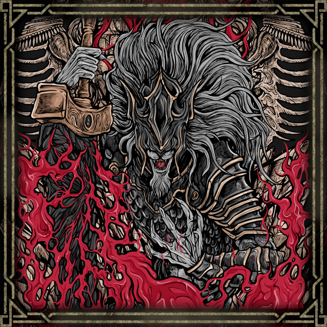 Concept Art of Maliketh the Black Blade. In Elden Ring, Maliketh serves as Marika’s loyal shadow and wielder of Destined Death, a power sealed away to prevent the cycle of mortality. When betrayed by those he trusted, Maliketh took on the mantle of the Black Blade to protect the world from true death. His epic two-phase boss fight reveals the weight of divine duty and regret.