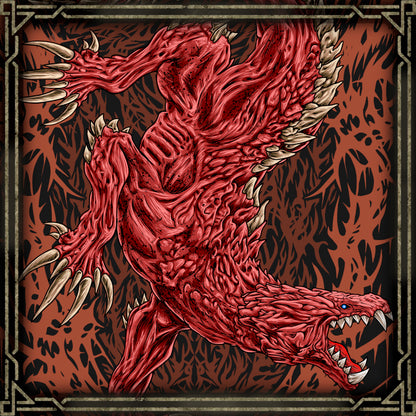 Concept Art of Odogaron Predator of the Rotten Vale. Odogaron embodies the raw survival instinct of the Monster Hunter. Its lean, muscular body allows it to dart across walls and strike with deadly precision, while its relentless assault leaves little room for error. Feared by hunters and monsters alike, Odogaron stands as one of the franchise's most memorable and exhilarating Fang Wyverns.