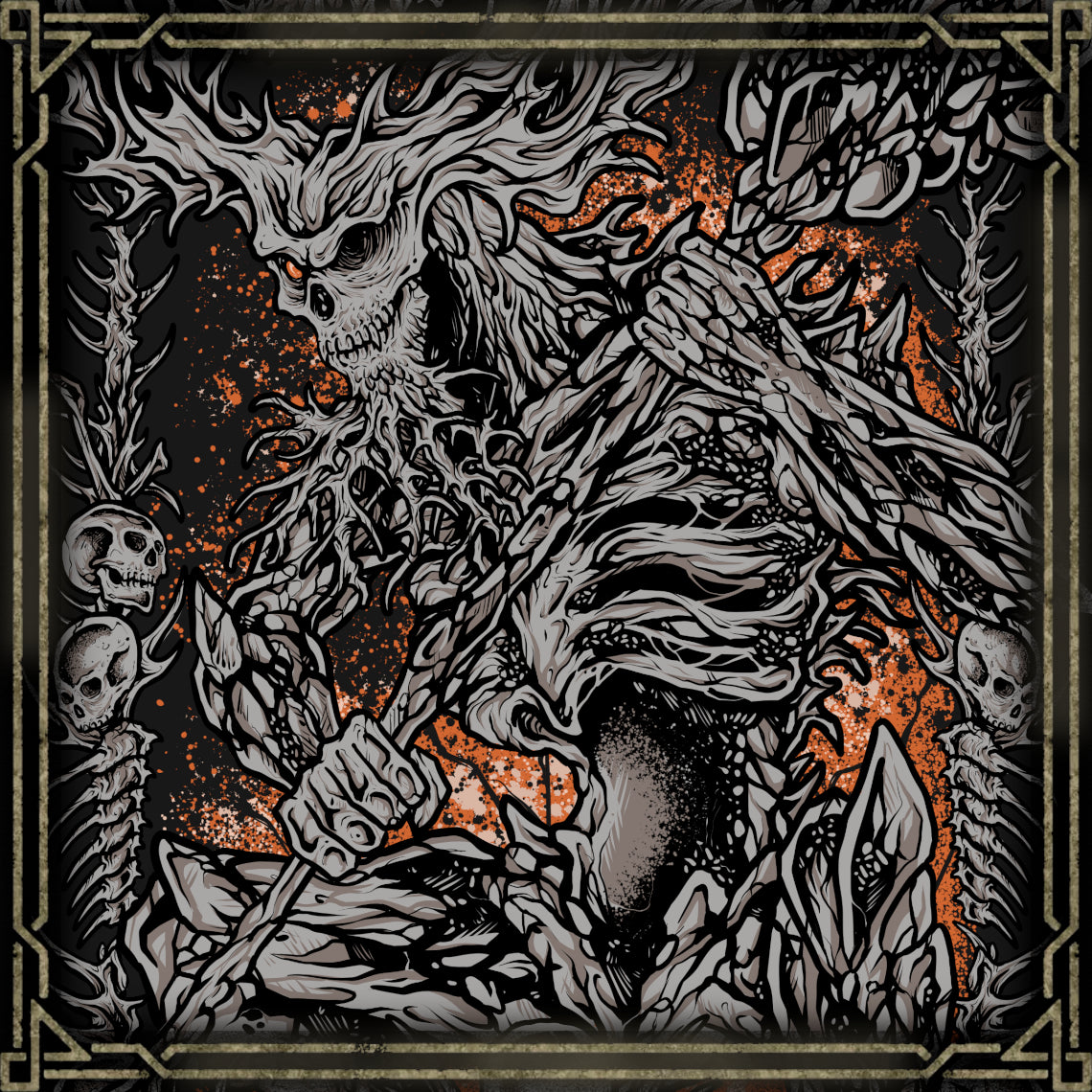 Wallpaper of Old Demon King. The Old Demon King stands as a fading remnant of the demons created by the Chaos Flame. Deep within Smouldering Lake, the ancient ruler guards the Demon Ruins as his power slowly diminishes. His immense hammer and fiery attacks make him a formidable opponent, while his crumbling strength reflects the gradual extinction of the demon race and the dying flames that once gave them life.