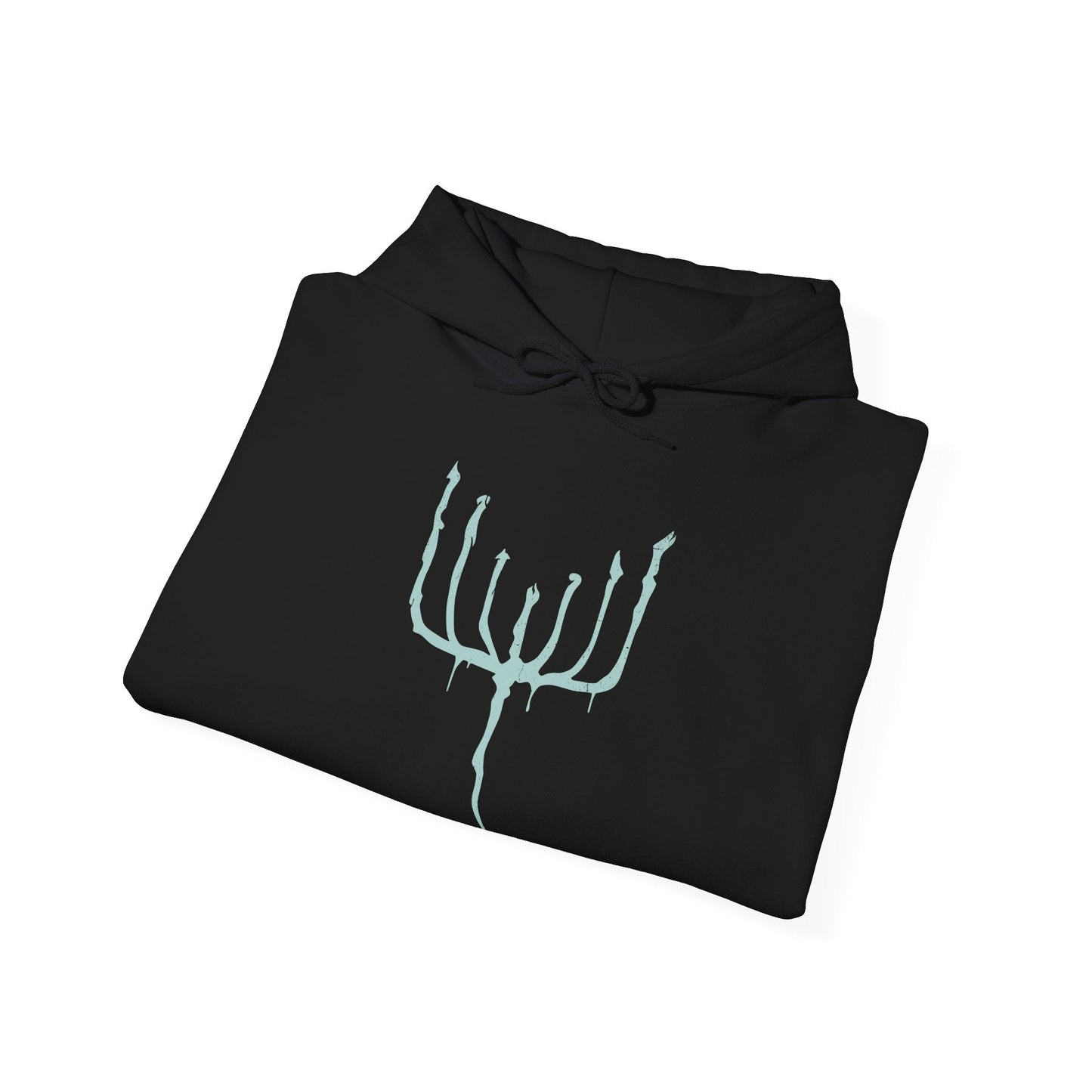 Image 6 of a Hooded Sweatshirt featuring the Orphan of Kos from Bloodborne, the anguished spawn of the Great One Kos and final guardian of the Hunter’s Nightmare. Screaming with primal rage, this emaciated, grotesque figure wields its own umbilical weapon in a relentless, grief-fueled assault. Born from cosmic tragedy and human sin, the Orphan embodies the sorrow and fury of a forsaken child of the void. This design captures the emotional weight of one of Bloodborne’s most haunting encounters.