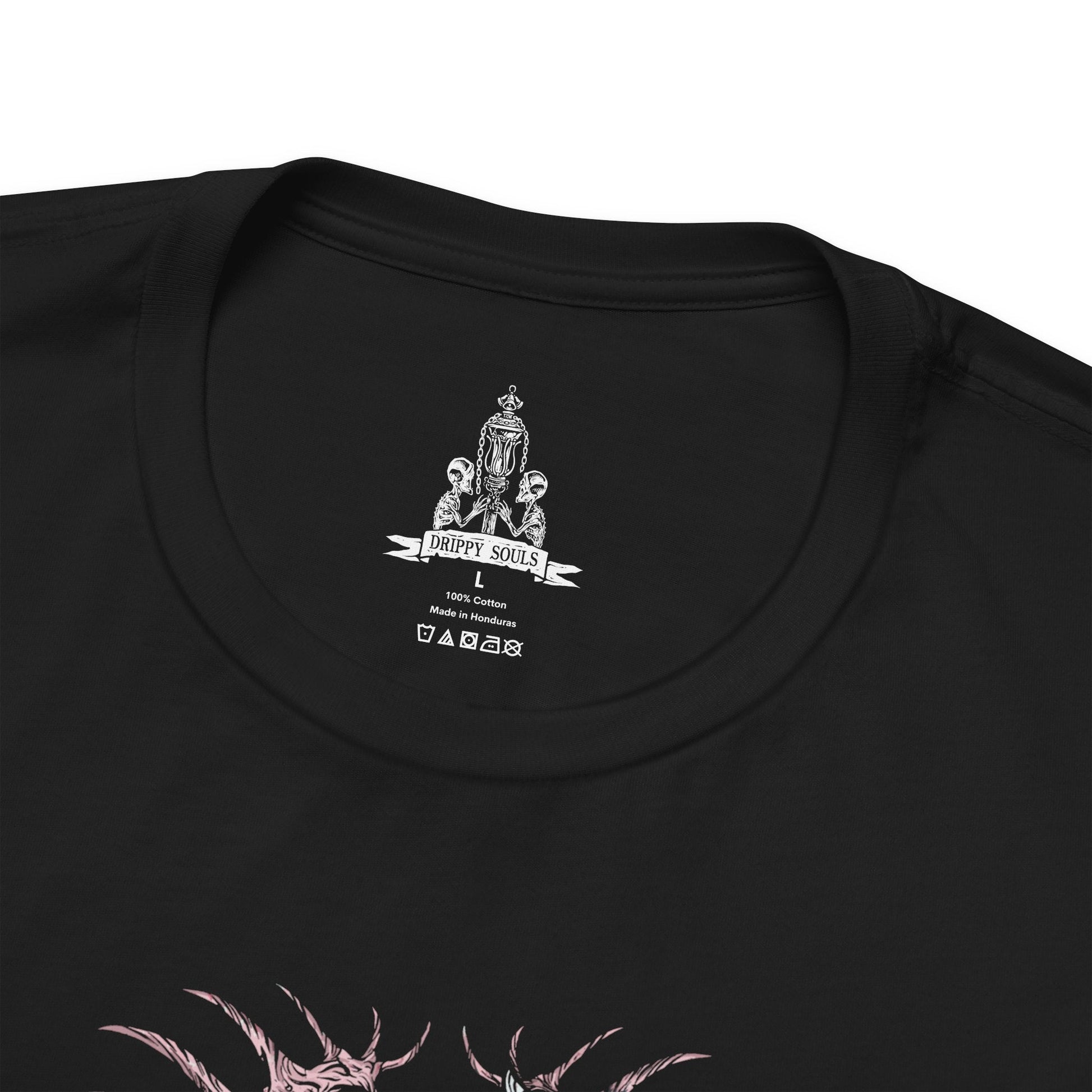 Folded T-shirt featuring the Orphan of Kos from Bloodborne, the tragic and furious final boss of the Old Hunters DLC. Born from the corpse of the Great One Kos, this screeching, emaciated figure lashes out in primal rage, wielding its own placenta as a grotesque weapon. A symbol of grief, vengeance, and the horrors of cosmic meddling, the Orphan delivers one of the most intense and emotional battles in the game. A must-have for fans of Bloodborne’s brutal lore and unforgettable endings.