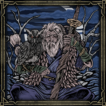 Wallpaper of Owl Father. Owl is one of the most influential figures in Sekiro: Shadows Die Twice, serving as Wolf's adoptive father and mentor. He raised Wolf according to the strict Iron Code, teaching him that a shinobi must obey his master without question. Yet Owl is also a master strategist who relies on deception and cunning, making his relationship with Wolf central to the game's themes of loyalty, betrayal, and duty.