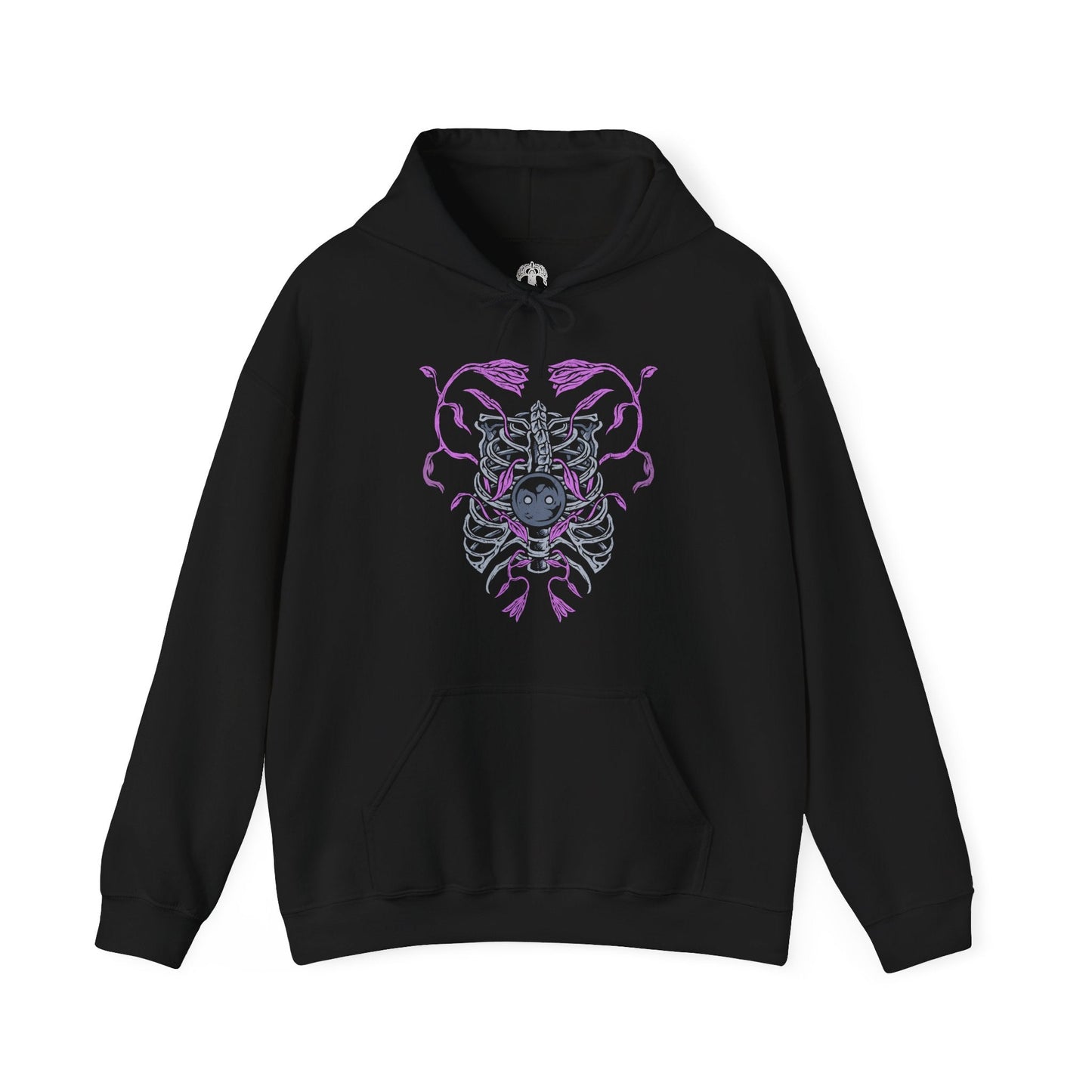 Image 4 of a Hooded Sweatshirt of the Putrescent Knight charging through a sea of ghostly mist, its malformed body reflecting centuries of rot and devotion. Bound to St. Trina’s dream-afflicted realm, the knight serves as both protector and executioner, ensuring no intruder awakens what should remain asleep. This design highlights themes of decay, loyalty, and the terrifying serenity of endless slumber.