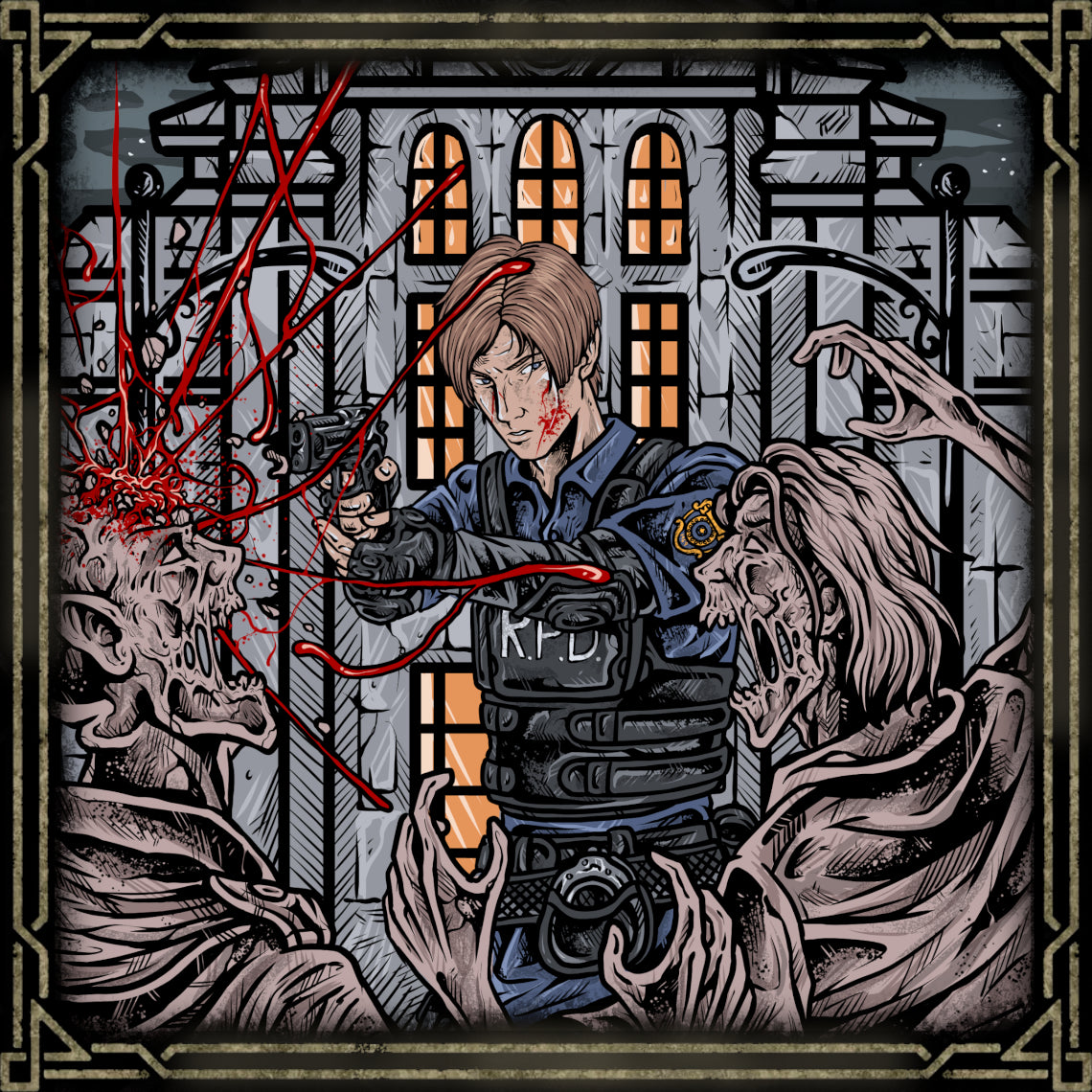 Artwork of Raccoon City Outbreak. Leon arrived in Raccoon City expecting a routine start to his career, only to find the streets consumed by the undead. In a single night, he was forced to become more than a rookie—he became a survivor.