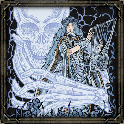 Concept Art of Revenant. Once born to privilege, now reduced to a hollow vessel, the Revenant carries the memory of a shattered house. In the stillness of her porcelain form, grief festers into fury, driving her endless march toward retribution.