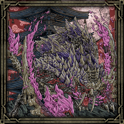 Artwork of Scorned Magnamalo. Scorned Magnamalo is a ferocious Variant of Magnamalo in the Monster Hunter, driven by endless rage after surviving countless battles. Overflowing with volatile Hellfire, it unleashes relentless assaults with bladed tail strikes, explosive blasts, and devastating charges, making it one of the most dangerous monsters hunters can face.