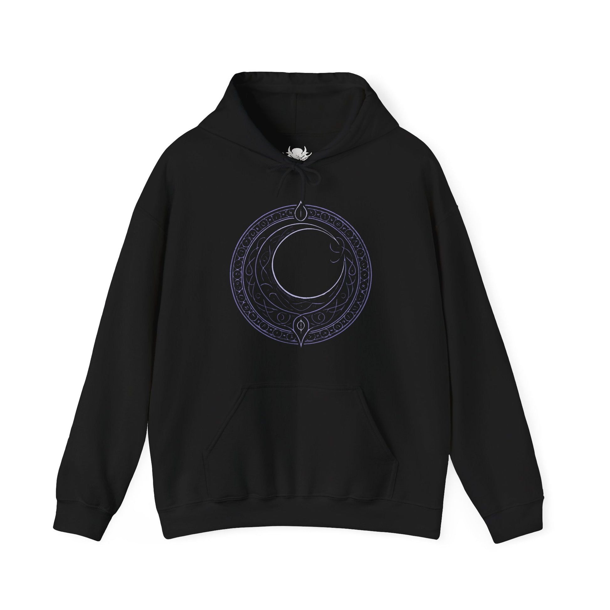 Image 4 of a Hooded Sweatshirt of Shadowheart and Shar intertwined through shadow magic, with shattered memories and moonlit symbols drifting through the darkness. Shar’s cold, divine presence towers over her chosen cleric, representing control, faith, and erasure. The composition emphasizes the tragic bond between mortal and god, capturing the themes of devotion, manipulation, and identity central to Baldur’s Gate 3.