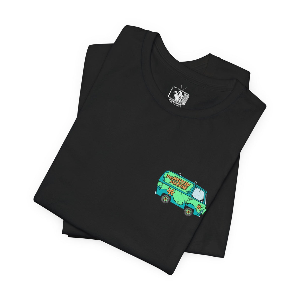 Image 6 of a Double-sided T-Shirt artwork featuring Shaggy Rogers and Scooby-Doo from the classic Scooby-Doo cartoon series. The design highlights Shaggy's iconic green shirt, Scooby's brown fur and collar, and the duo's expressive personalities in a nostalgic animated style. Inspired by their legendary appetite, Scooby Snacks, and hilarious reactions to spooky monsters, the composition celebrates their enduring friendship and adventures with Mystery Inc.