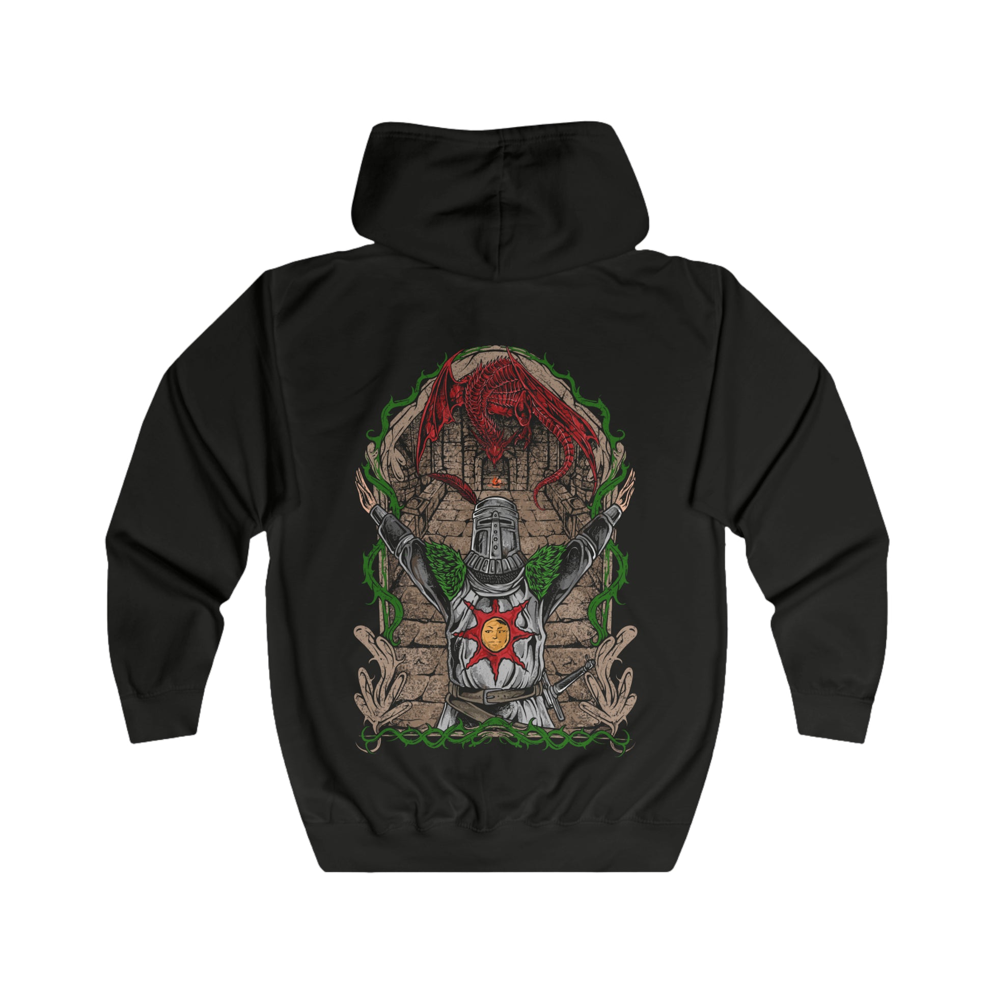 STORE SOL  Solaire of Astora Zip-up Hooded Sweatshirt – Drippy Souls