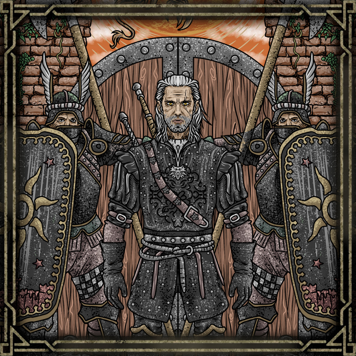 Concept Art of The Beast of White Orchard. The Beast of White Orchard emerges as Nilfgaard’s shadow looms over the region. Poisoned fields, dead soldiers, and broken balance drive the griffin into rage. Slaying it is more than a contract — it is a lesson in how imperial conquest and human violence twist the natural order, creating horrors that witchers are left to clean up.