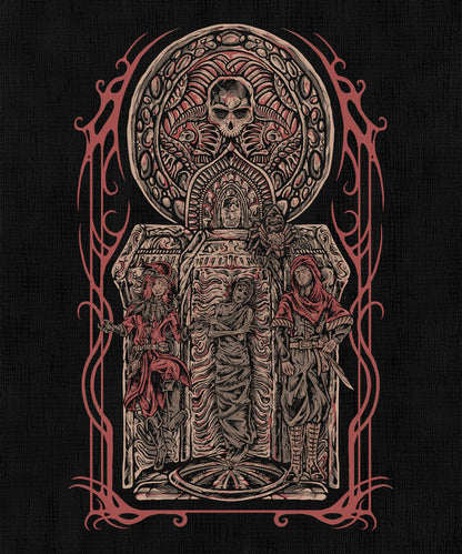 Artwork of The Elder Scrolls Skyrim Dark Brotherhood. The Dark Brotherhood is Skyrim’s infamous guild of assassins, sworn to serve Sithis through the Night Mother’s will. Bound by secrecy and ritual, they carry out assassinations across Tamriel for gold and devotion. From their hidden sanctuary, these killers weave a web of murder and prophecy, where loyalty is rewarded — and betrayal is answered in blood.