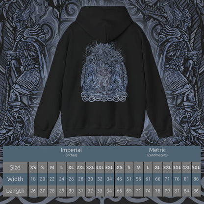Size chart of a Hooded Sweatshirt featuring the Dovahkiin from Skyrim, the mortal born with the soul of a dragon and the voice that shakes mountains. From the peaks of High Hrothgar to the depths of Blackreach, the Dragonborn’s journey shapes the fate of Nirn. This design honors their mythic legacy—where ancient prophecy and raw power collide under the watchful gaze of the dov.