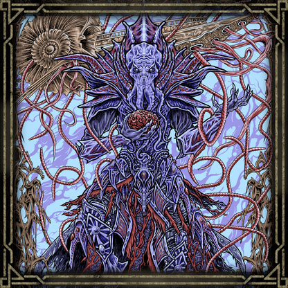 Concept Art of The Emperor Mind Flayer. The Emperor is a rare illithid who preserved fragments of his human soul, creating a complex figure of both horror and depth. Acting from the Astral Prism, he seeks freedom from the Elder Brain while shaping the destiny of the Tadpoled. His presence embodies Baldur’s Gate 3’s themes of transformation, identity, and the cost of survival beyond humanity.