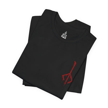 Image 6 of a T-shirt showcasing the First Old Hunters of Bloodborne, those who hunted the earliest beasts born of blood ministration. Hardened by endless night, they fought with unmatched ferocity, shaping the violent traditions carried on by later hunters. This artwork embodies their cursed legacy and their descent into madness beneath the moonlight.