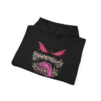 Image 6 of a Hooded Sweatshirt of the ghostly trio Gastly, Haunter, and Gengar hovering in a moonlit cemetery, their forms blending into swirling fog and shadows. Gastly’s gas pulses with purple haze, Haunter’s claws extend as if to strike, and Gengar’s grin radiates malevolent charm. The design emphasizes ghostly evolution, eerie playfulness, and the haunting charm that defines this classic Pokémon line.