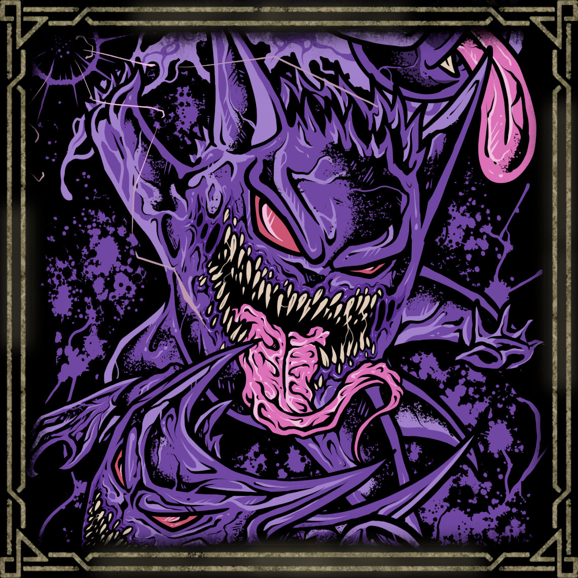 Wallpaper of The Poison Ghosts of Kanto. These spirits are known for feeding on fear and confusion. The smallest form spreads a thin mist that can weaken those who breathe it in. As it develops, it becomes far more playful and frightening, often appearing suddenly to startle the living. At its peak, it lurks within shadows, waiting for the perfect moment to frighten its unsuspecting targets.