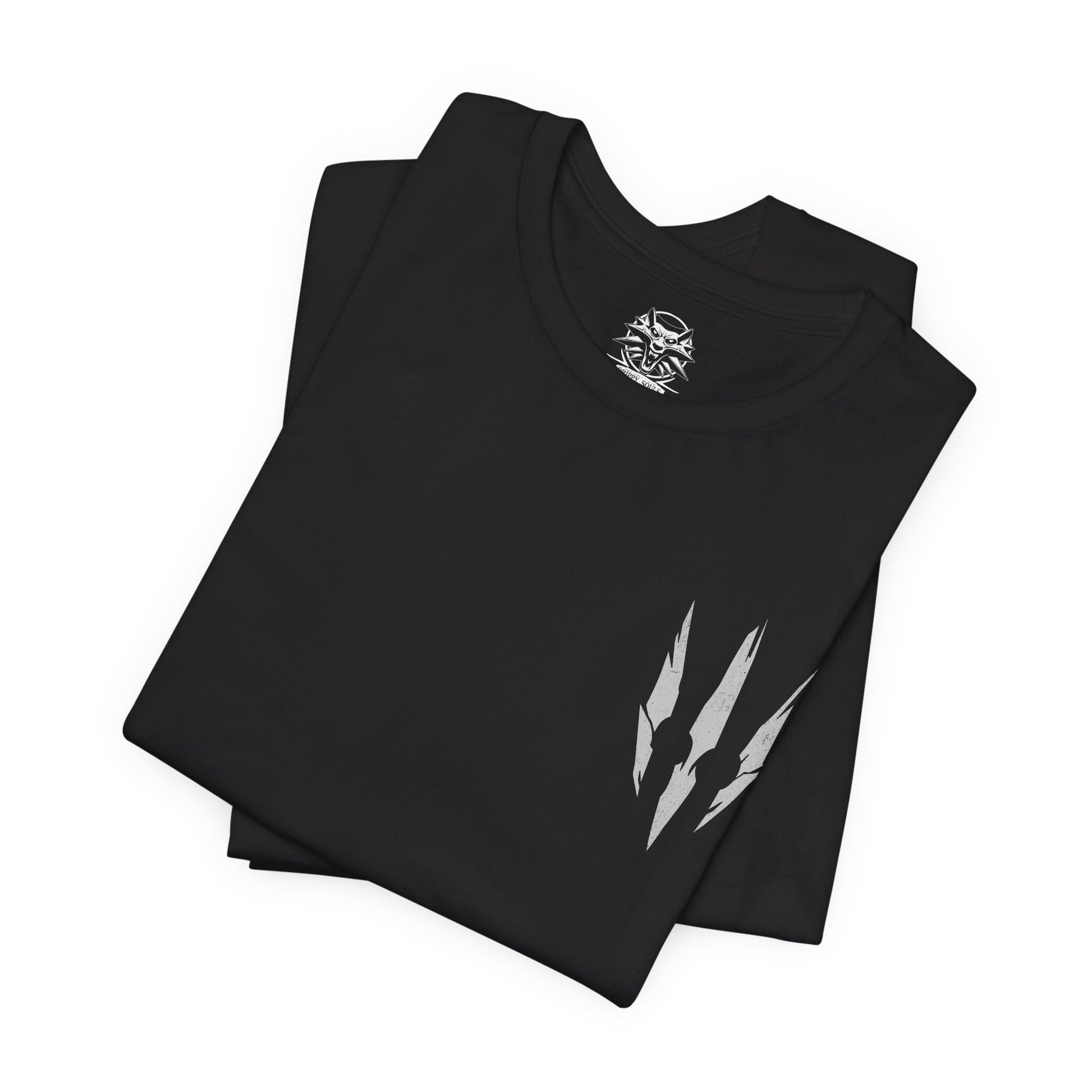 Image 6 of a T-shirt artwork depicting Eredin, king of the Wild Hunt, flanked by Imlerith’s brutal, hulking presence and Caranthir’s arcane mastery. Cracks of ice and magic tear through the sky as portals open between worlds, symbolizing conquest and extinction. This design reflects the Hunt’s role as harbingers of death, winter, and the collapse of entire civilizations.