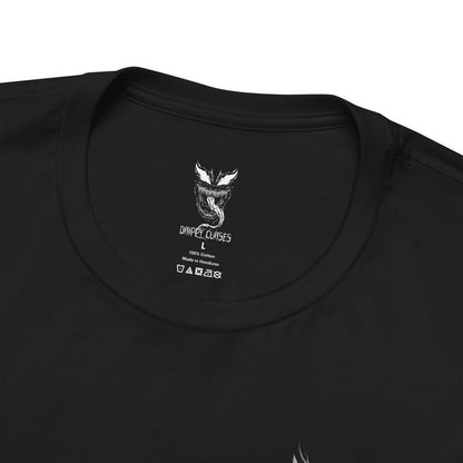 Folded T-Shirt artwork depicting Venom lunging from the shadows with claws extended, black symbiote tendrils whipping through the air around him. Rain falls across a dark city skyline while his white spider emblem glows against the living suit. This design reflects raw aggression, chaotic strength, and the relentless hunger that makes Venom one of Marvel’s most iconic antiheroes.