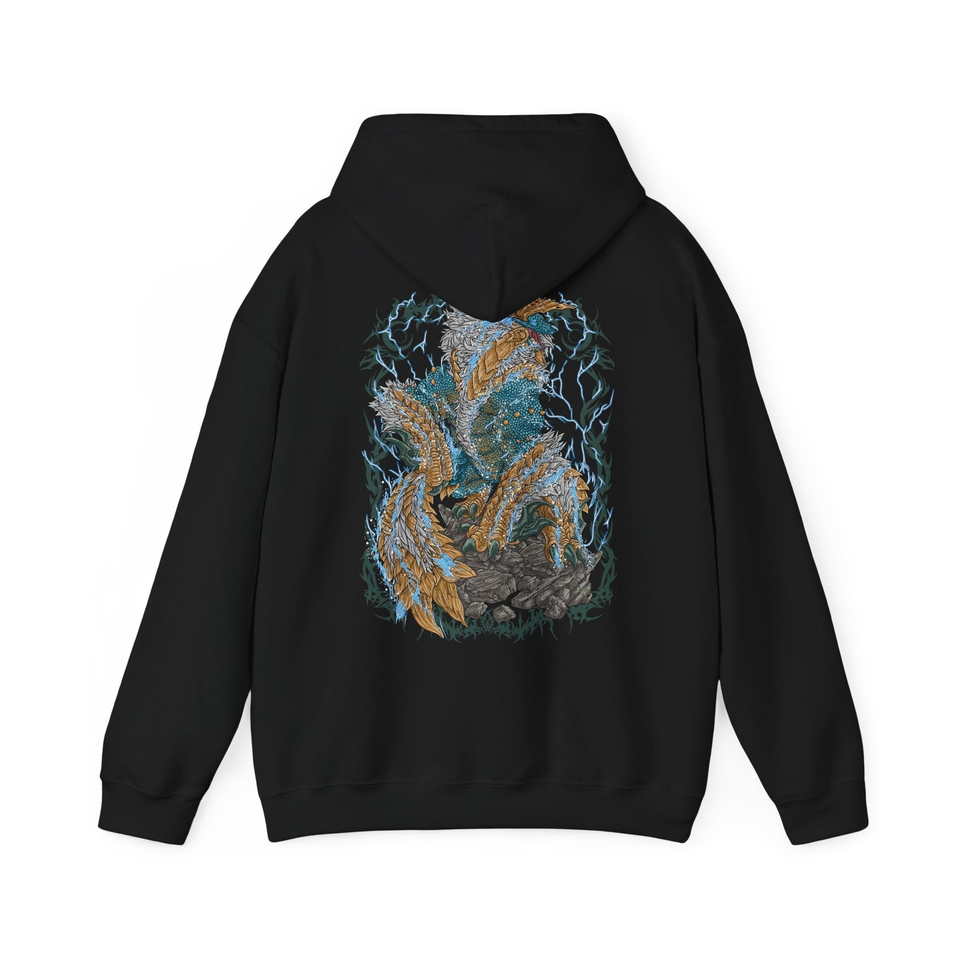 Zinogre the Thunder Wolf Hooded Sweatshirt – Drippy Souls
